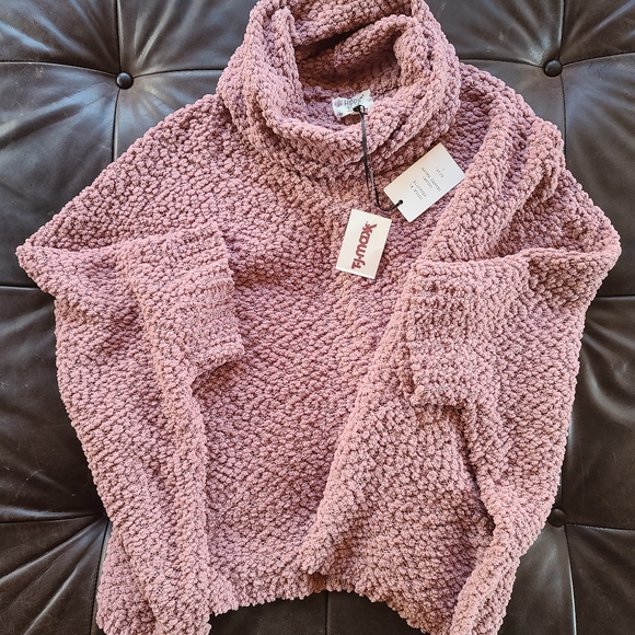 Hippie Rose Sweaters - Hippie Rose Blush cowl neck sweater NWT